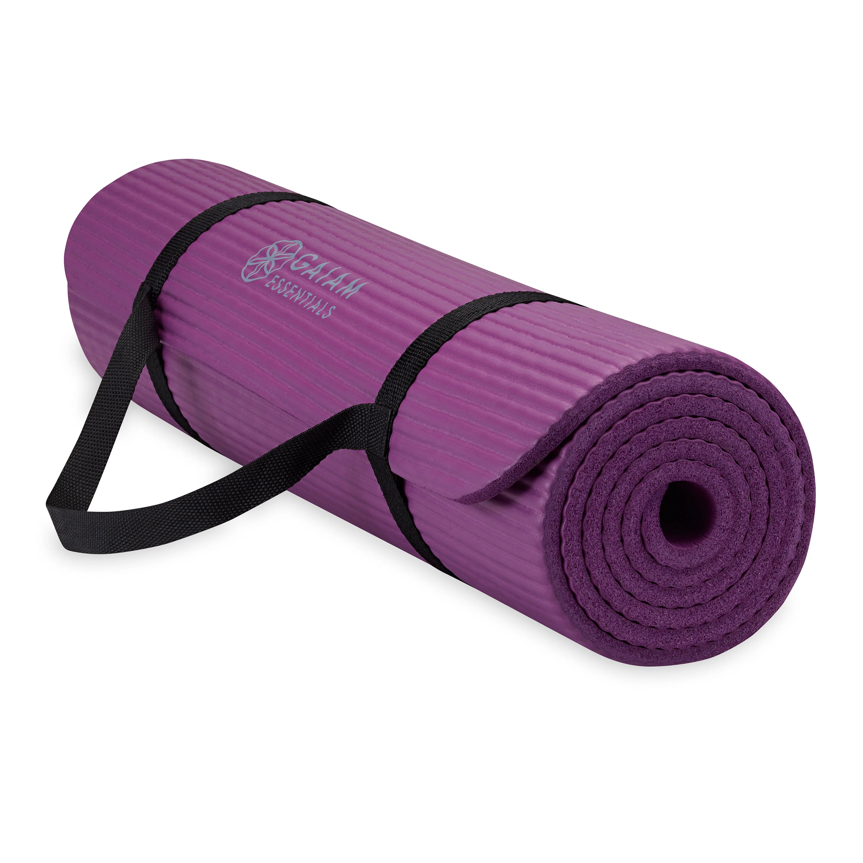 Gaiam Essentials Fitness Mat & Sling (10mm) - Image 39