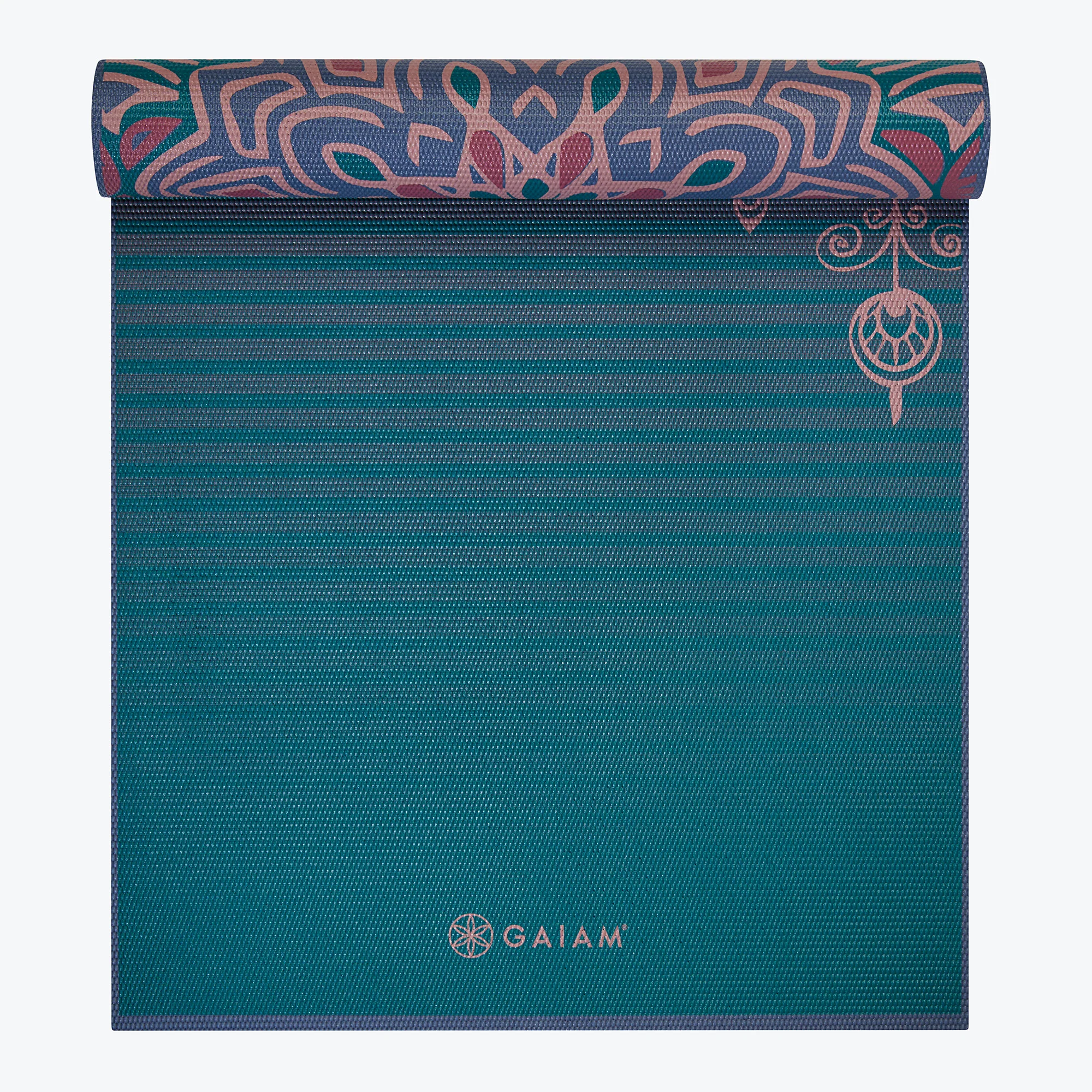 Premium Reversible Jade Salutation Yoga Mat (6mm) - Image 4